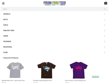 Tablet Screenshot of freshfrogtees.com